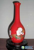 红瓷观音尊连生贵子 喜庆佳品，祝福新人